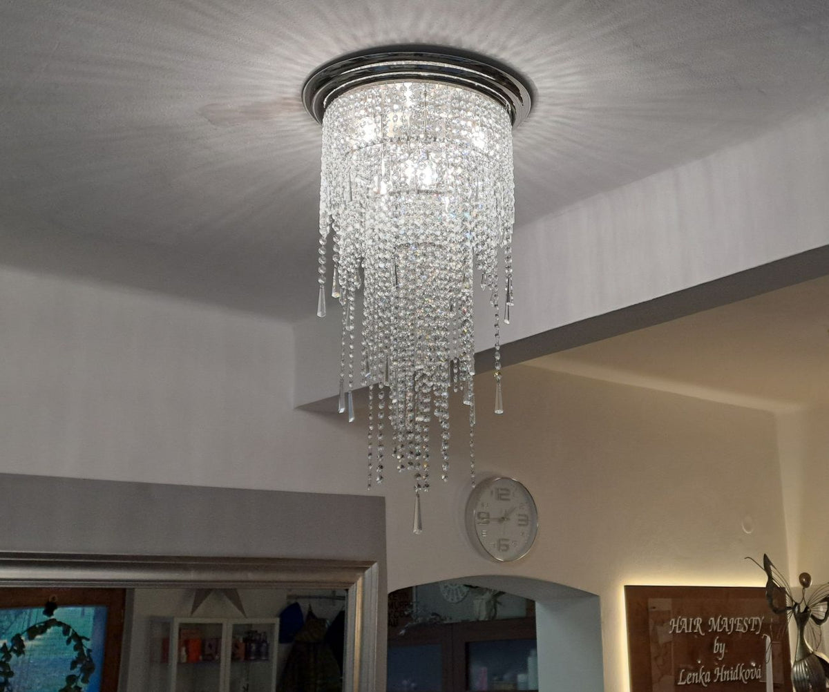 Suspension spirale en cristal AL252