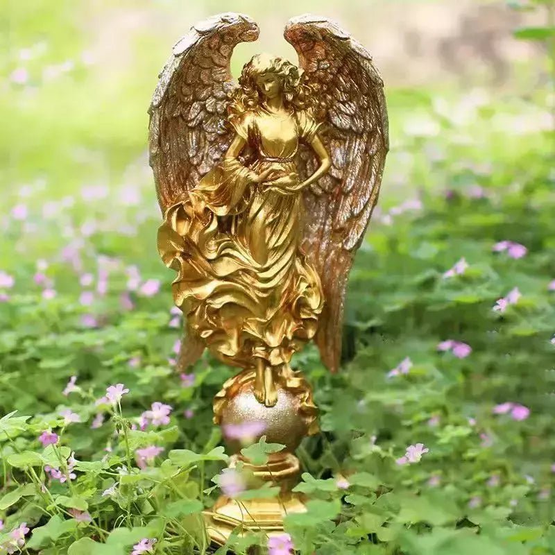 Ange Déesse Sculpture Résine | Nila - Designix Statuette Terre