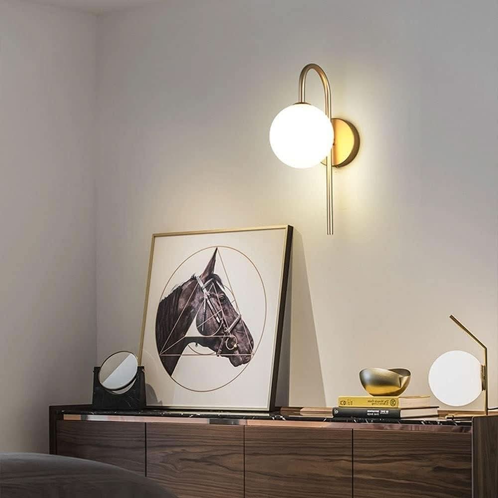 Applique Boule Salle de Bain Moderne | Luminance - Designix Applique Murale Noir Blanc Chaud
