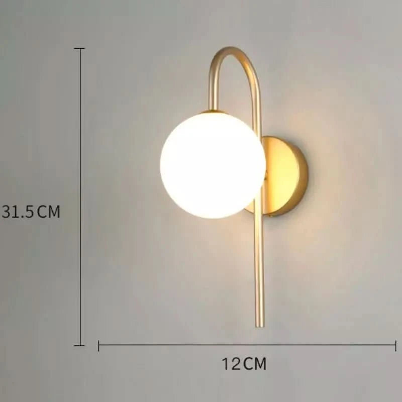 Applique Boule Salle de Bain Moderne | Luminance - Designix Applique Murale Or Blanc Chaud