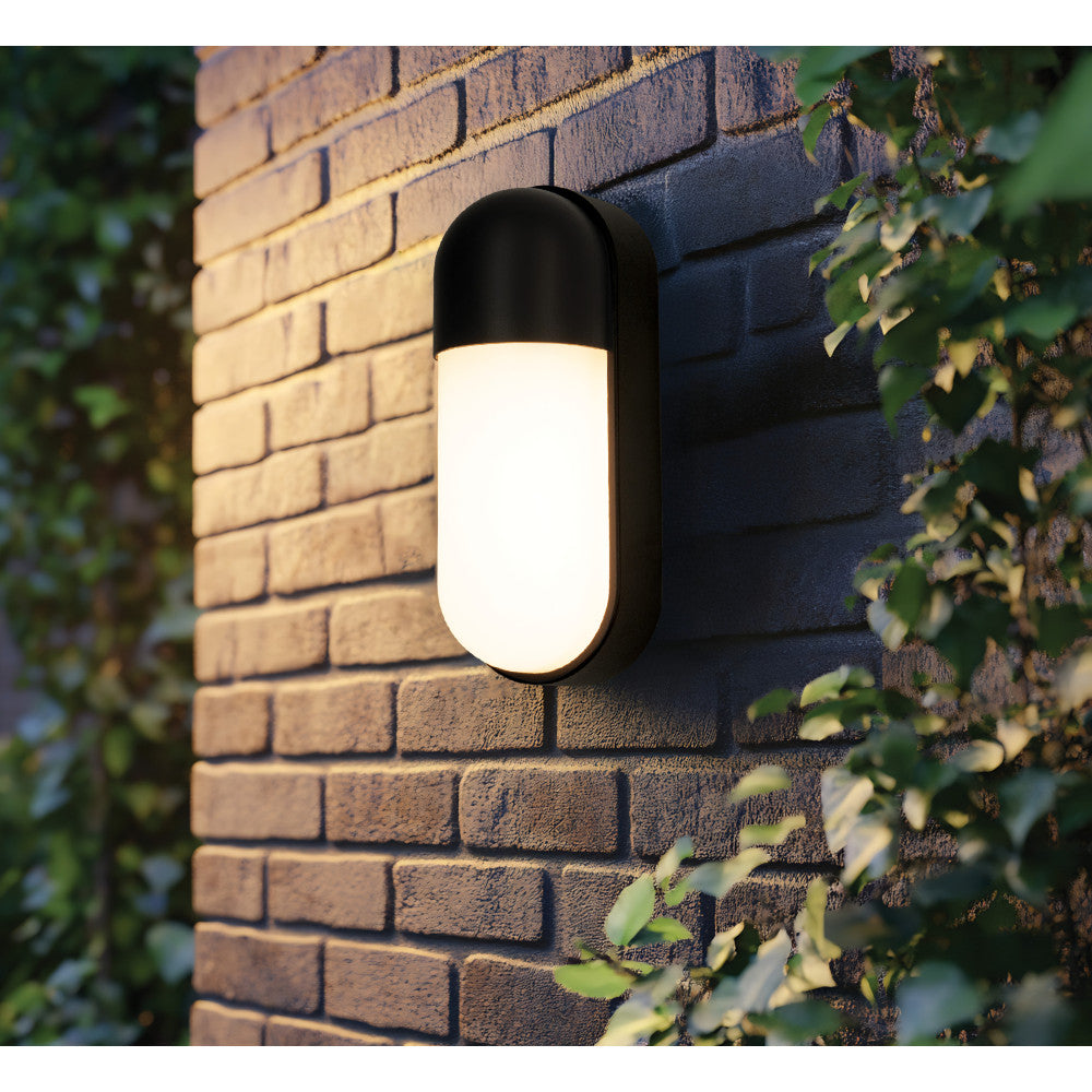 Applique exterieure ZAMBELIS 10W IP54 DESIGN Noir E318