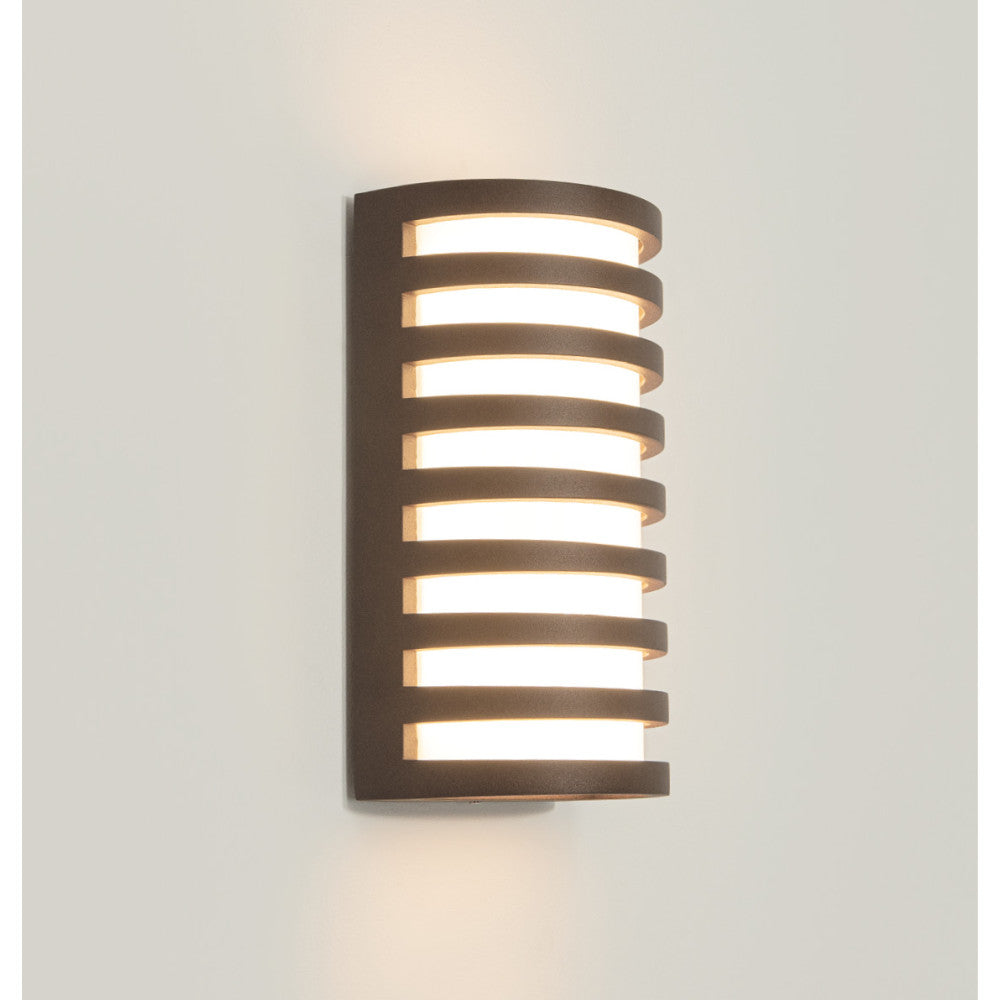 Applique Exterieure ZAMBELIS 10W IP65 DESIGN Marron E341