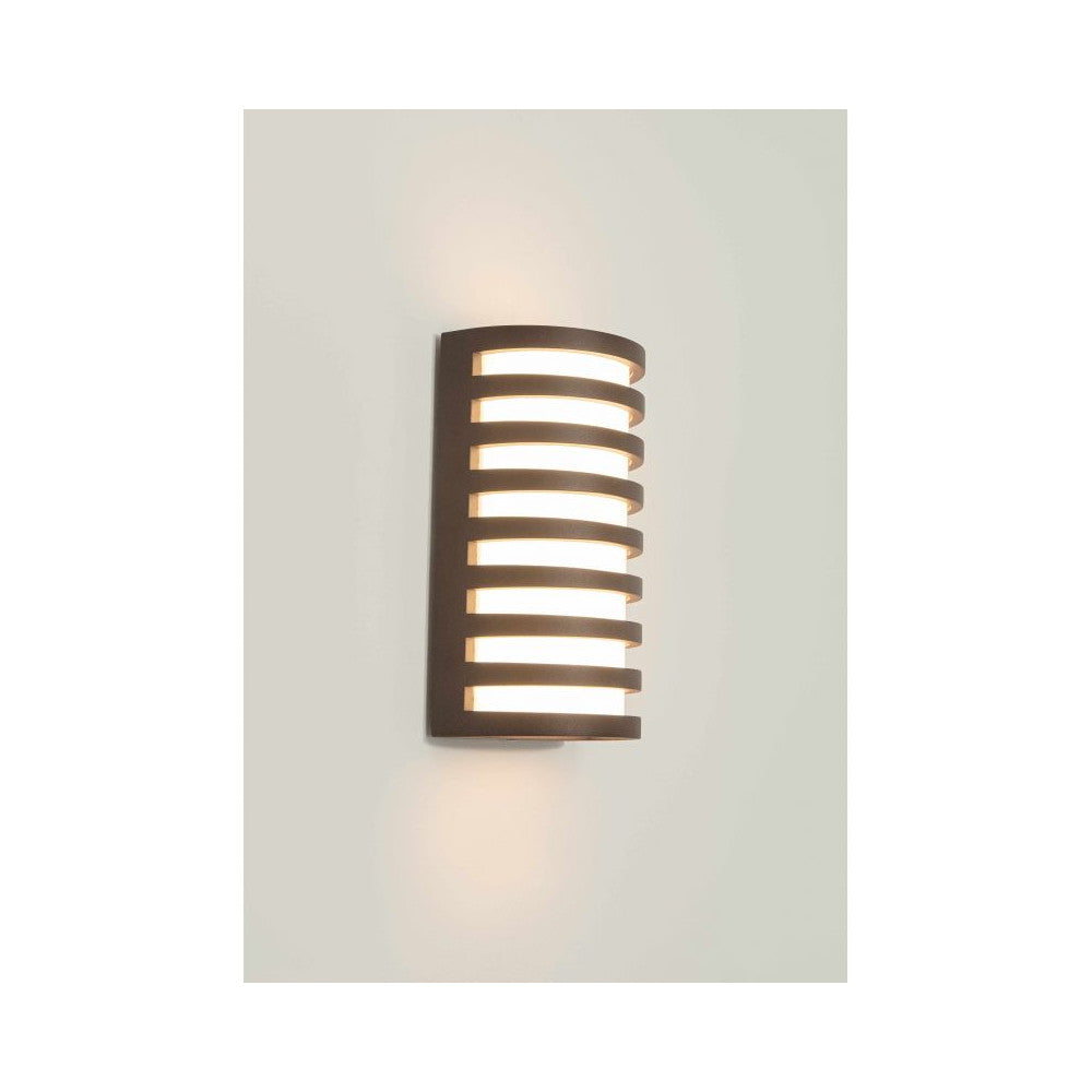 Applique Exterieure ZAMBELIS 10W IP65 DESIGN Marron E341