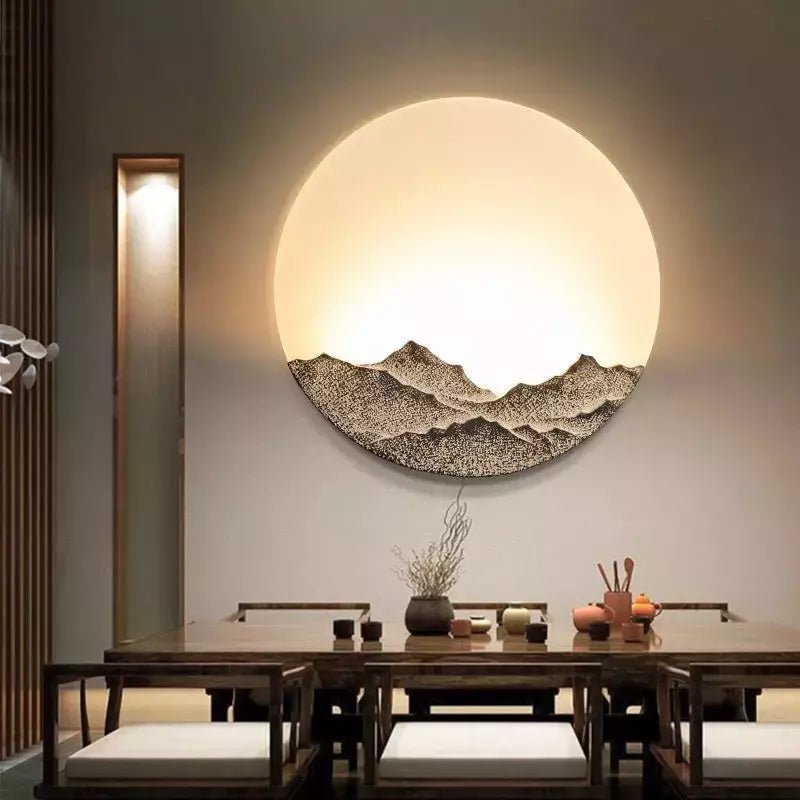 Applique Murale Art Déco Chinoise | Lumière Sereine - Designix Applique Murale Diamètre 30cm