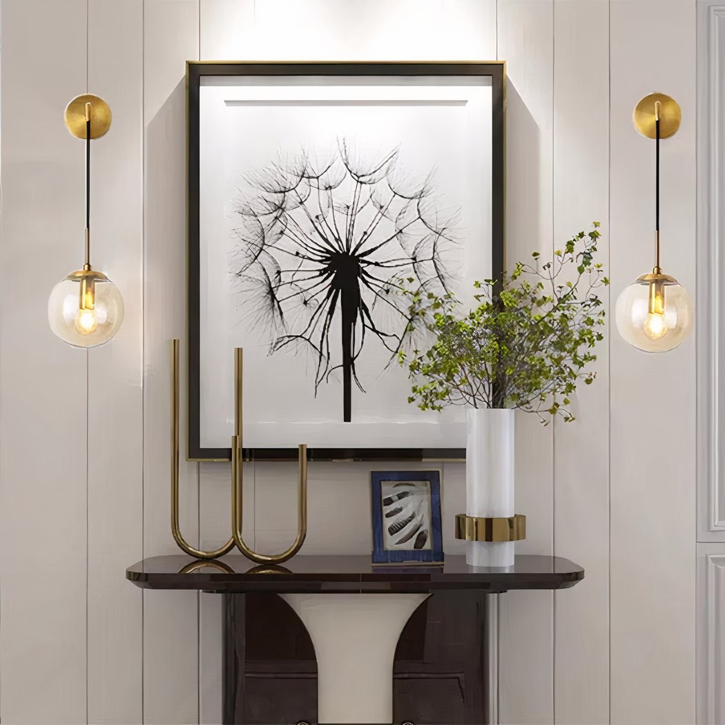 Applique Murale avec Boule de Verre moderne | Seli - Designix Applique Murale