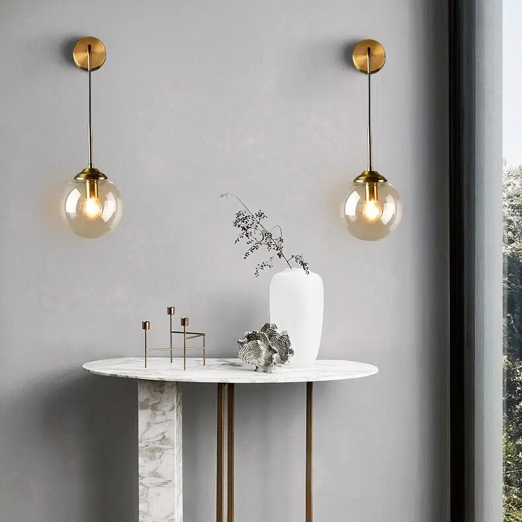 Applique Murale avec Boule de Verre moderne | Seli - Designix Applique Murale