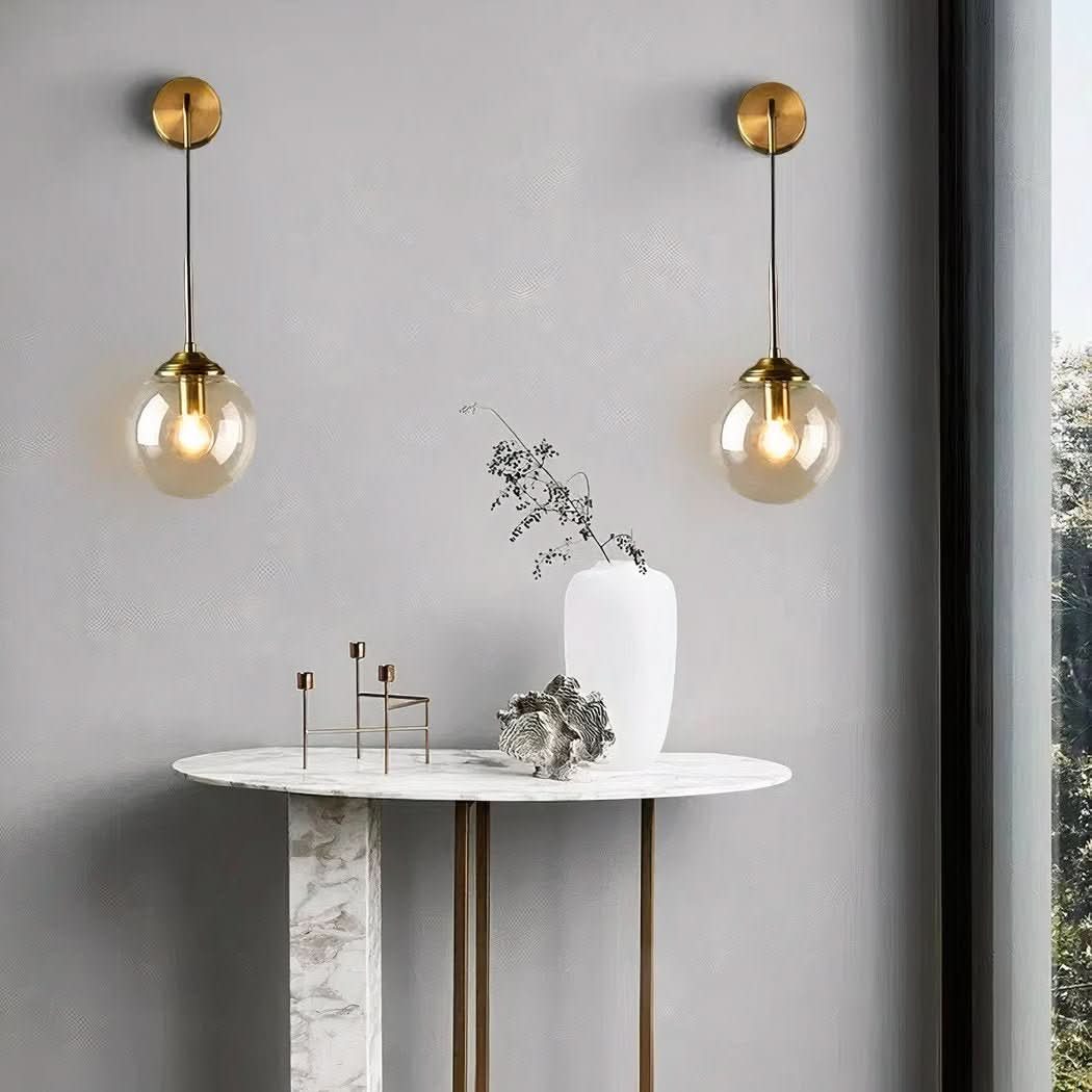 Applique Murale avec Boule de Verre moderne | Seli - Designix Applique Murale