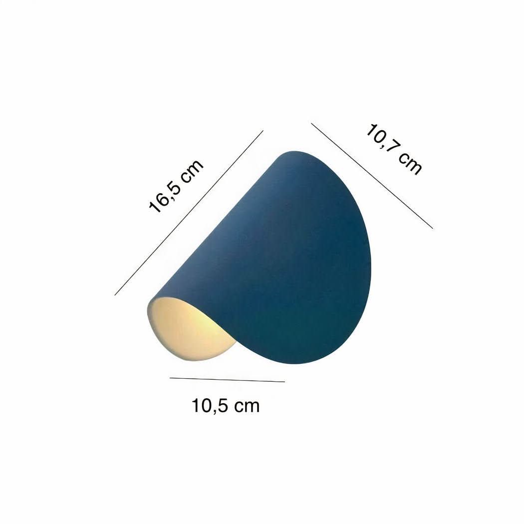 Applique Murale Bleu Design Minimaliste Rotative | Jemy - Designix Applique Murale
