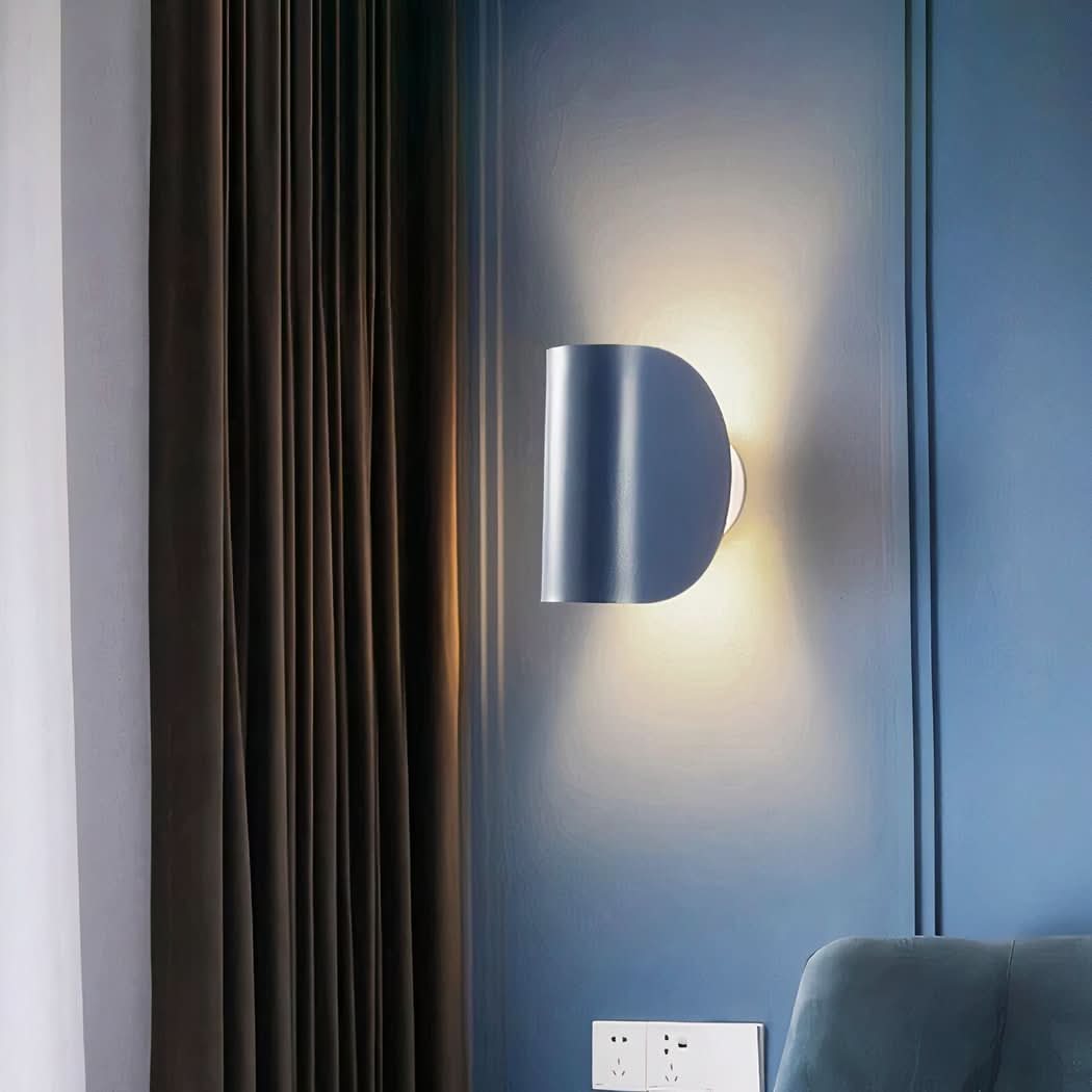 Applique Murale Bleu Design Minimaliste Rotative | Jemy - Designix Applique Murale