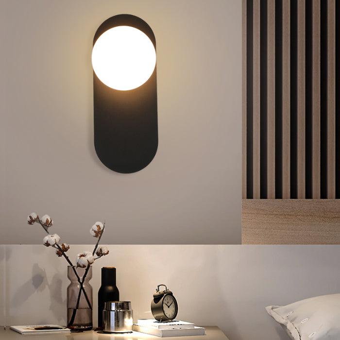 Applique Murale Boule Blanche | PureLumière - Designix Applique Murale Noir Blanc Chaud