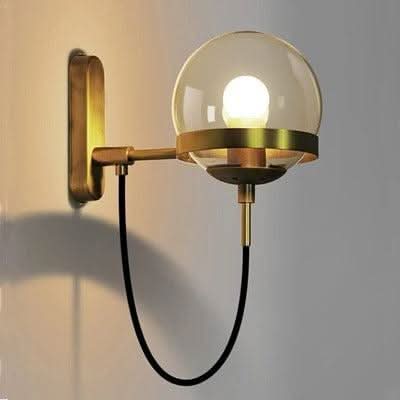 Applique Murale Boule Verre | Éclat Cristallin