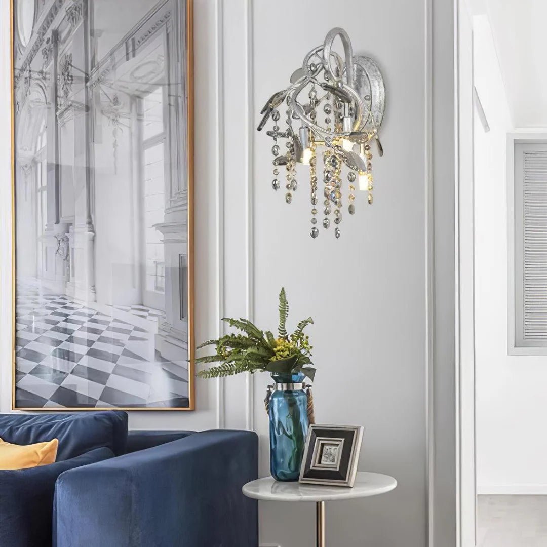 Applique Murale Bronze et Cristal | Nare - Designix