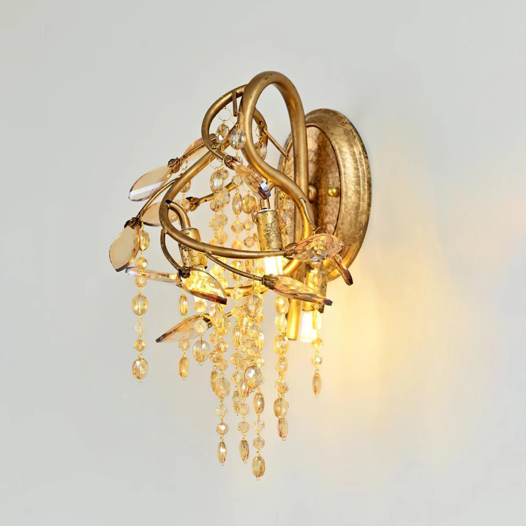 Applique Murale Bronze et Cristal | Nare - Designix