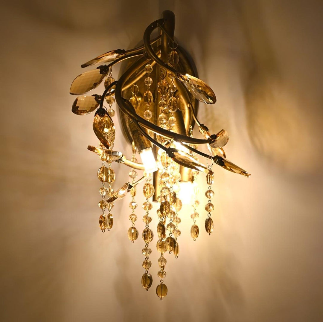 Applique Murale Bronze et Cristal | Nare - Designix