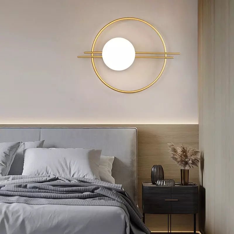 Applique Murale Cercle | Éclat Moderne - Designix Applique Murale Noir Blanc Chaud