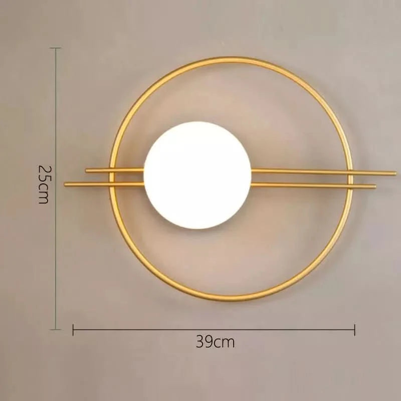 Applique Murale Cercle | Éclat Moderne - Designix Applique Murale Or Blanc Chaud