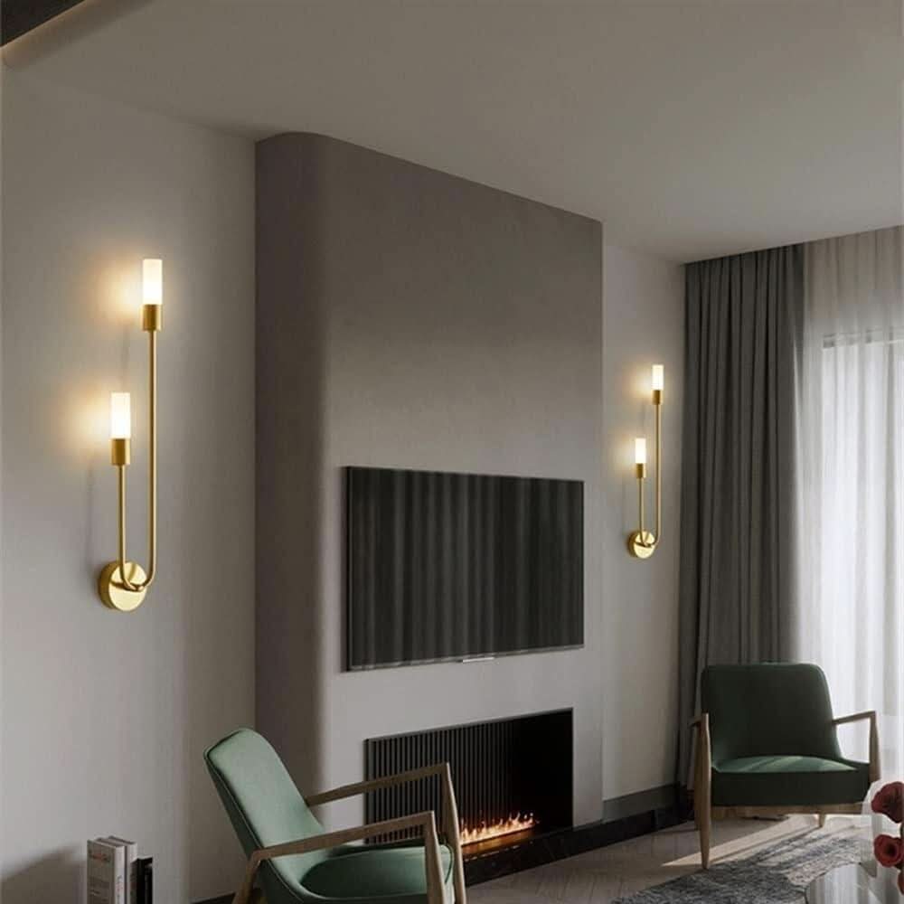 Applique Murale Contemporaine | Éclat Doré - Designix Applique Murale Long Coté Droit Blanc Chaud (3200K)