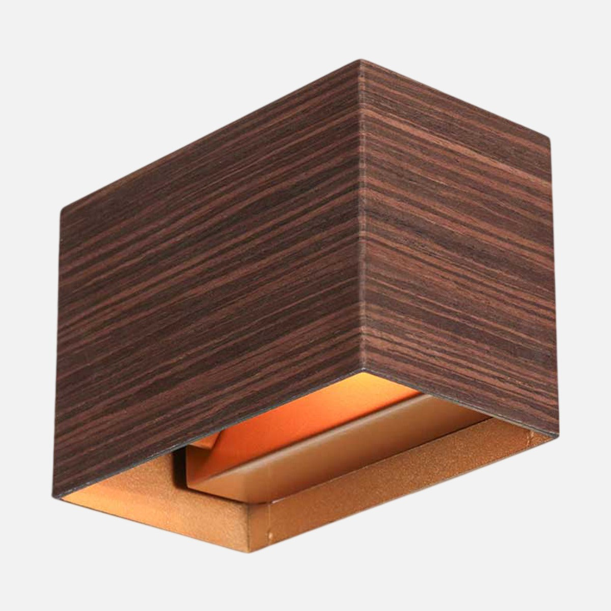 Applique murale de couloir aspect bois à faisceau réglable, intérieur doré, LED G9 incluse – Designix.fr