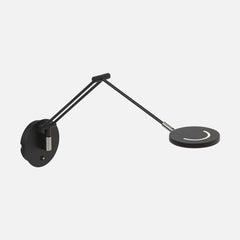 Applique murale design noir à bras articulé, liseuse led | Éclio