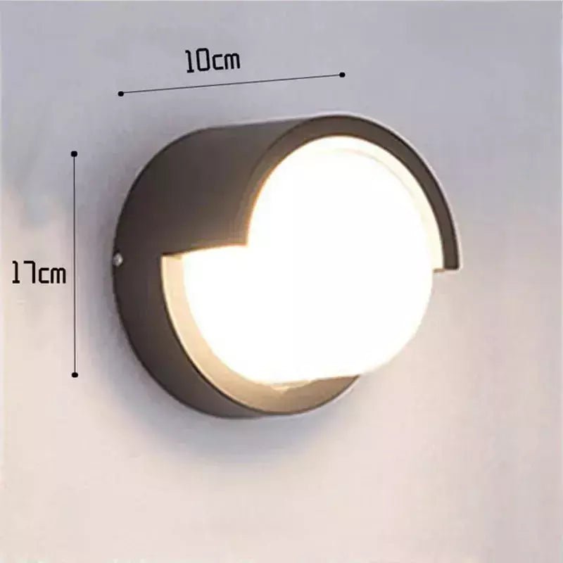 Applique Murale Extérieur Ronde | Halo - Designix Applique murale extérieur Blanc Froid