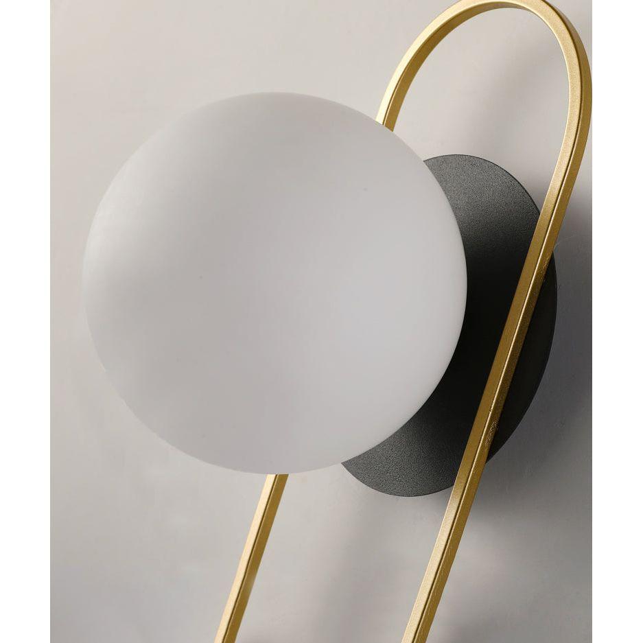 Applique Murale Globe | Lumière Céleste - Designix Applique Murale Fond Noir Blanc Chaud