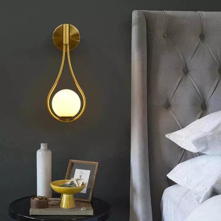 Applique Murale Goutte d'Eau | Cascade Lumineuse - Designix Applique Murale Or Blanc Froid