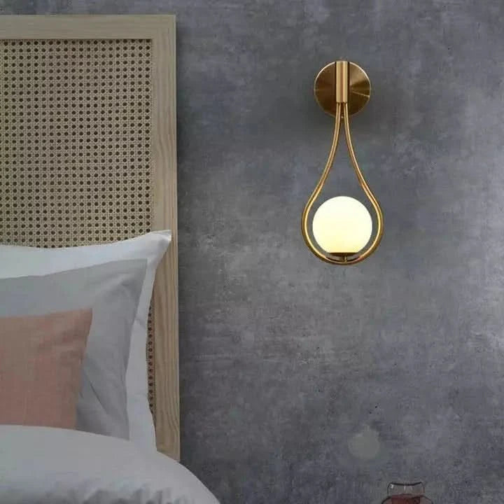 Applique Murale Goutte d'Eau | Cascade Lumineuse - Designix Applique Murale Or Blanc Froid