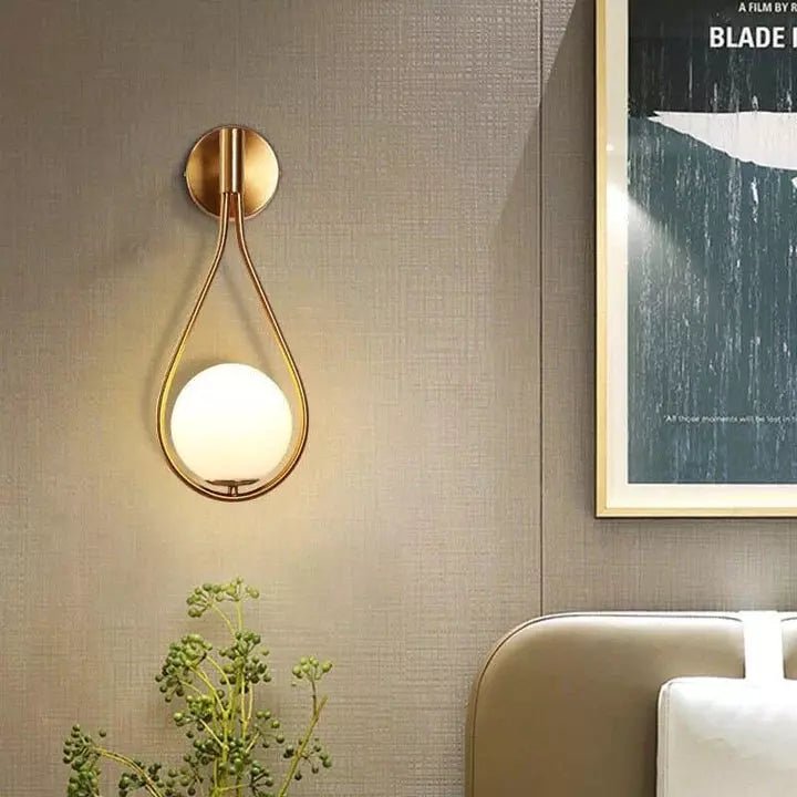 Applique Murale Goutte d'Eau | Cascade Lumineuse - Designix Applique Murale Or Blanc Froid