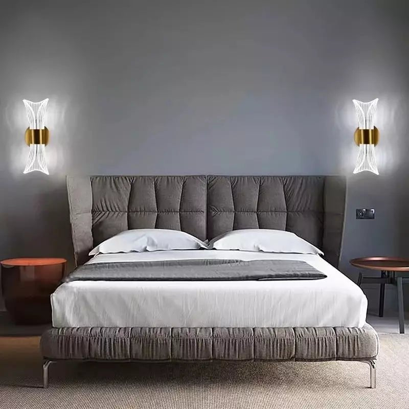 Applique Murale LED Puissante | Éclat Éthéré - Designix Applique Murale Or Blanc Chaud