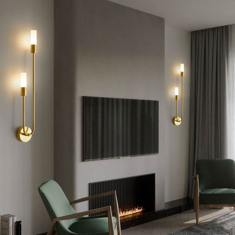 Applique Murale LED Salon | Fira - Designix Applique Murale Or Or Double
