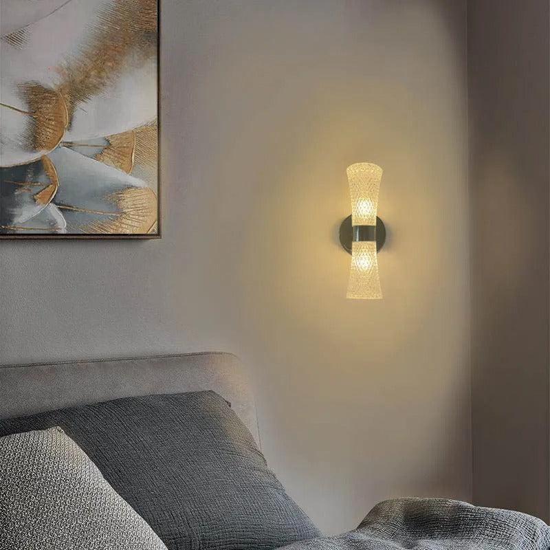 Applique Murale Longue Verticale Moderne | Rayon de Lune - Designix Applique Murale Argent Blanc Chaud (3200K)