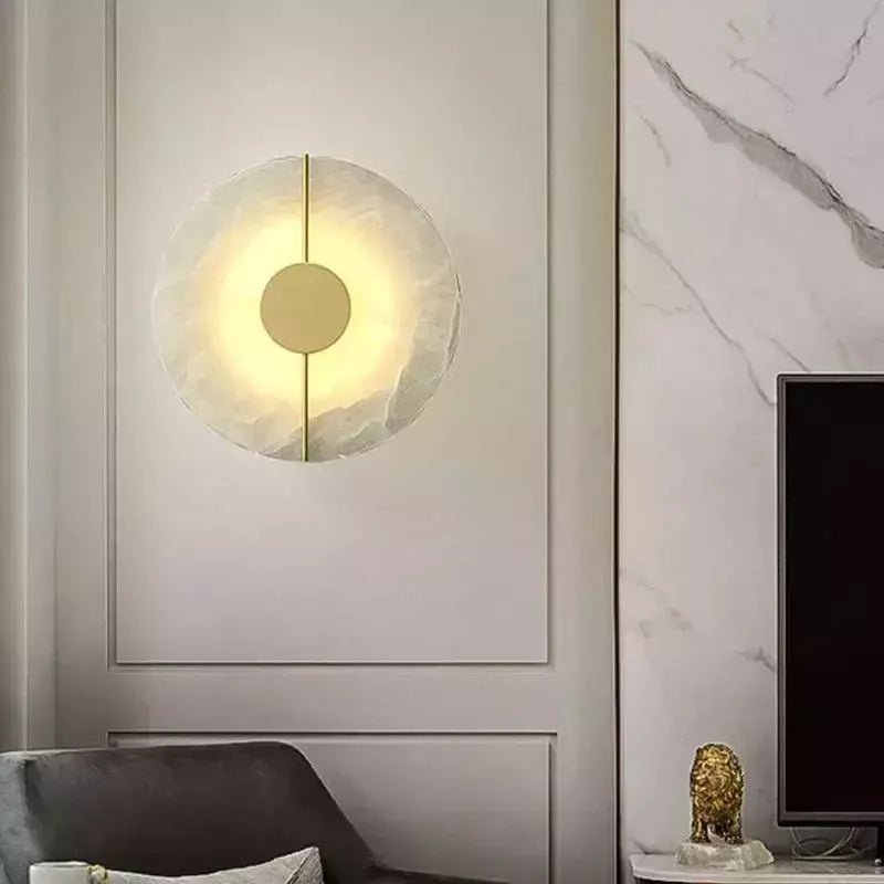Applique Murale Marbre | Eclat Naturel - Designix Applique Murale Ovale | Or