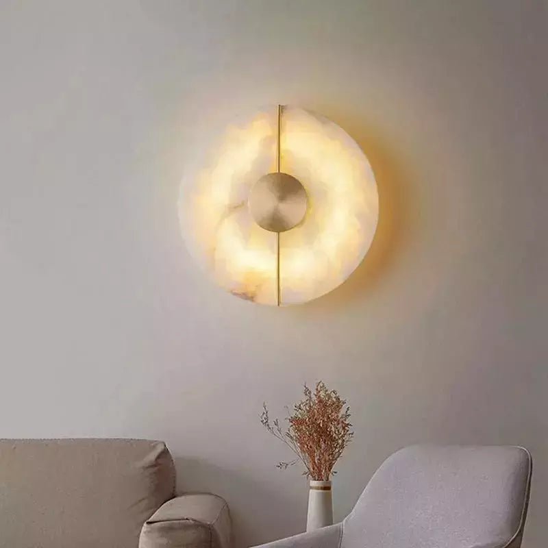 Applique Murale Marbre | Eclat Naturel - Designix Applique Murale Ovale | Or