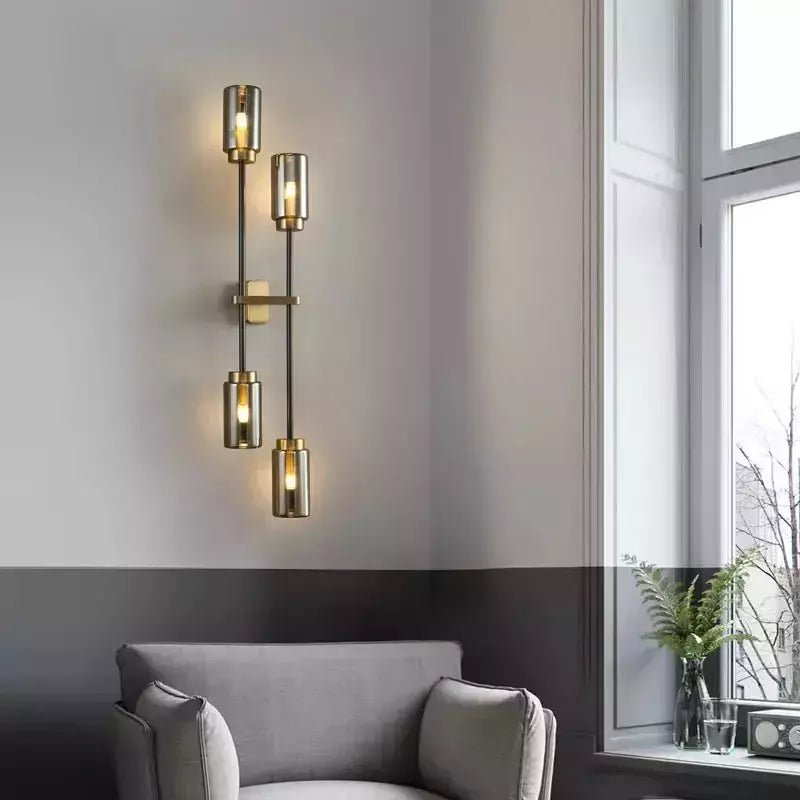 Applique Murale Noire Industrielle | Éclat Urbain Double - Designix Applique Murale Simple
