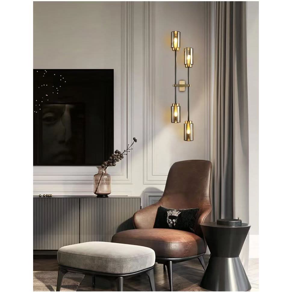Applique Murale Noire Industrielle | Éclat Urbain Double - Designix Applique Murale Simple