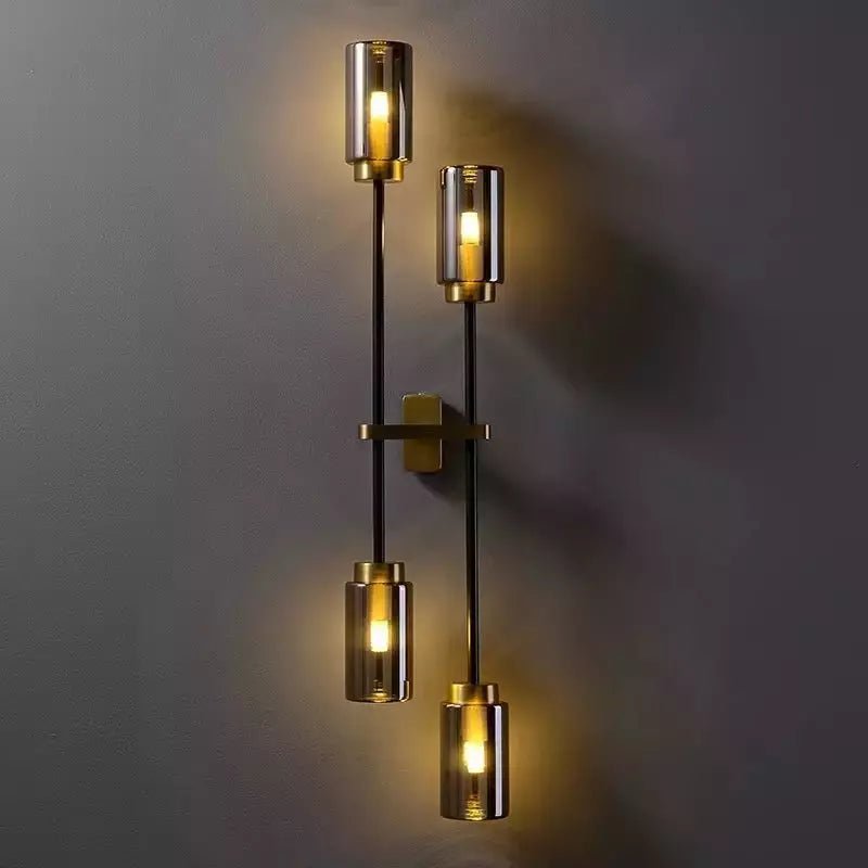 Applique Murale Noire Industrielle | Éclat Urbain Double - Designix Applique Murale Simple