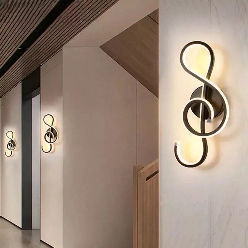 Applique Murale Note de Musique | Symphonie Lumineuse - Designix Applique Murale Note de Musique | Blanc Blanc Chaud