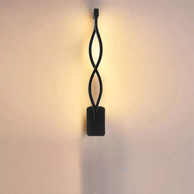 Applique Murale Note de Musique | Symphonie Lumineuse - Designix Applique Murale Vague | Noir Blanc Chaud