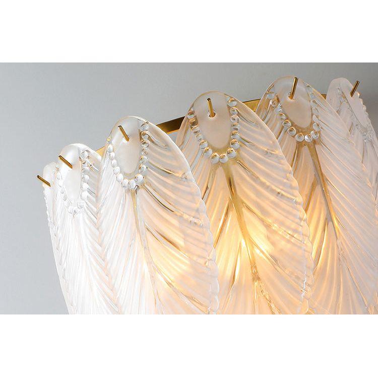 Applique Murale Plume Cristal | Éclat d'Aurore - Designix Applique Murale 34x26 cm
