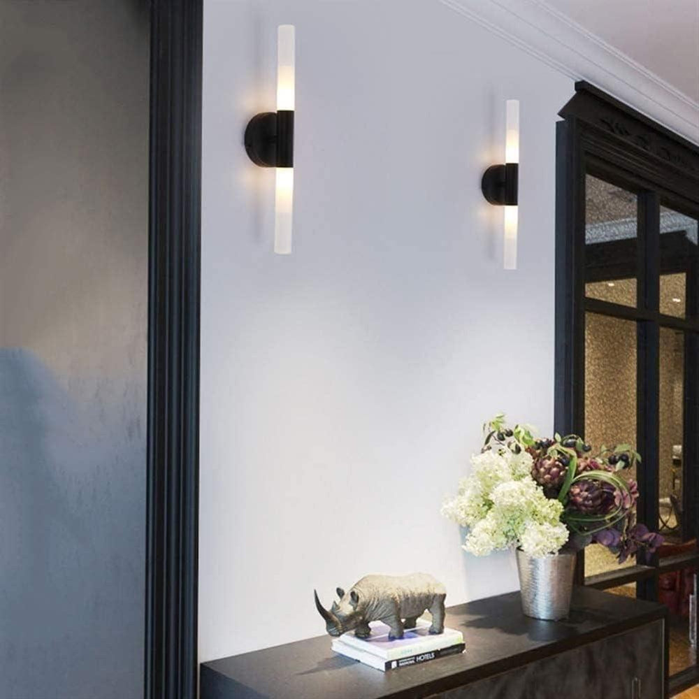 Applique Murale pour Couloirs | Luminéa Chic - Designix Applique Murale Noir Blanc Chaud