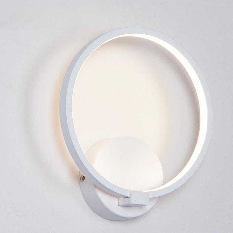 Applique Murale Ronde Blanche | Éclat Moderne - Designix Applique Murale Blanc Chaud (2700 - 3500K)