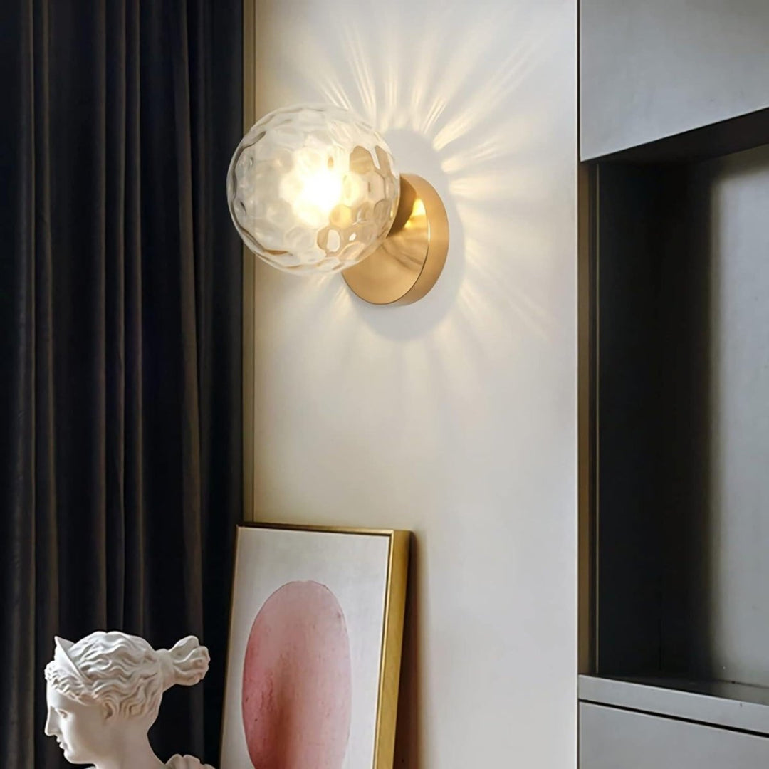 Applique Murale Salle à Manger | Lumière Dorée - Designix Applique Murale Noir | Opaque Blanc Chaud