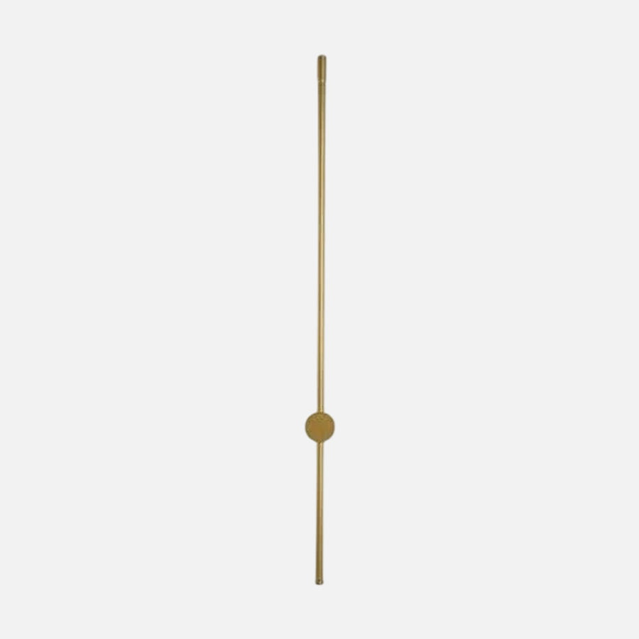 Version dorée de l'applique, barre verticale et disque central en laiton