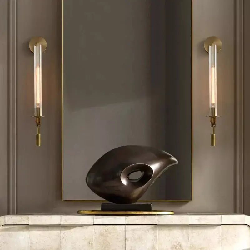 Applique Murale Tube Verre | Halo Lumineux - Designix Applique Murale
