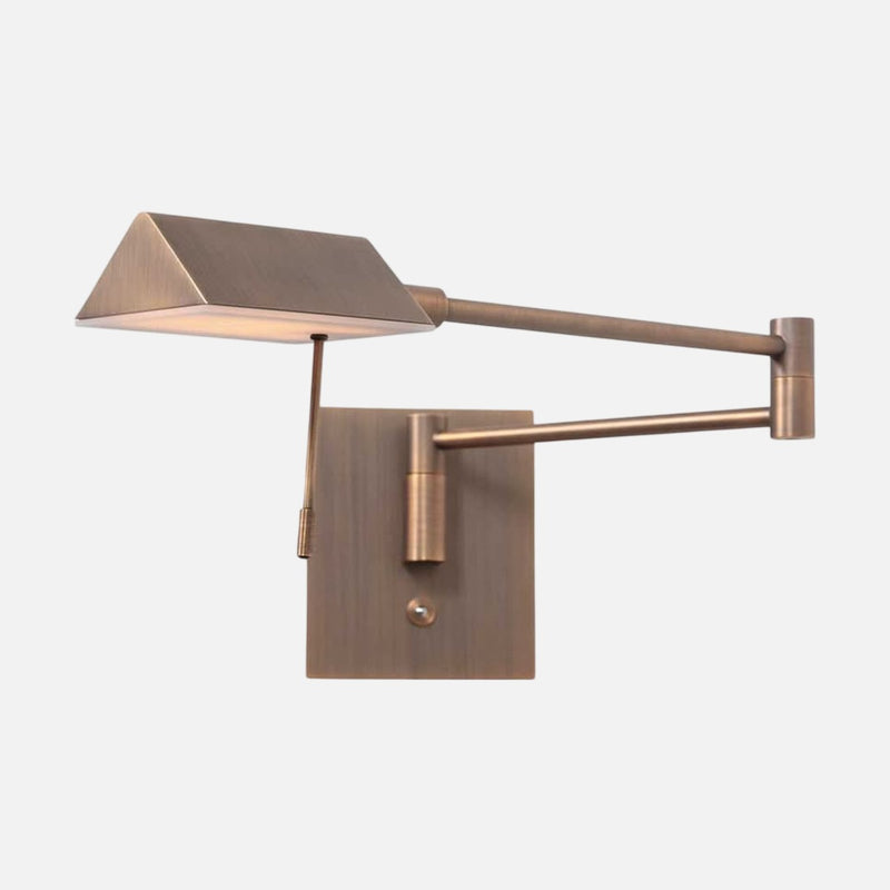 Applique murale usb led bronze, liseuse à bras orientable | Retina