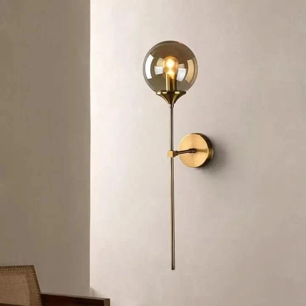 Applique Murale Verre Fumé | Éclat Mystique