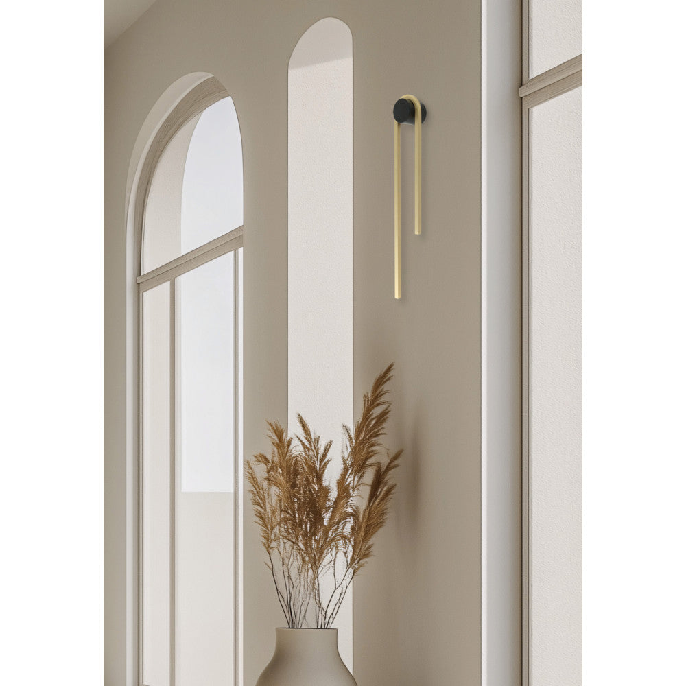 Applique ZAMBELIS 13W Dimmable DESIGN Noir et Dore 23107