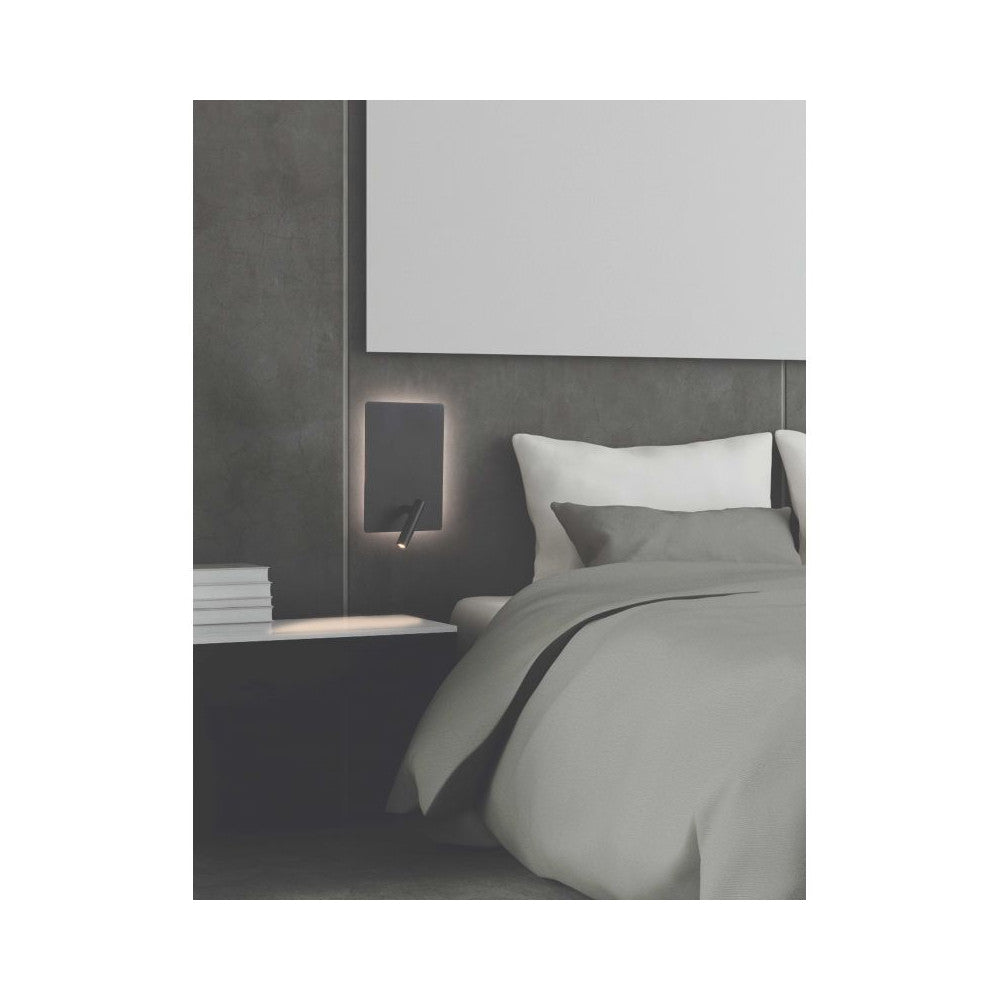 Applique ZAMBELIS 8W DESIGN Noir Mat H41