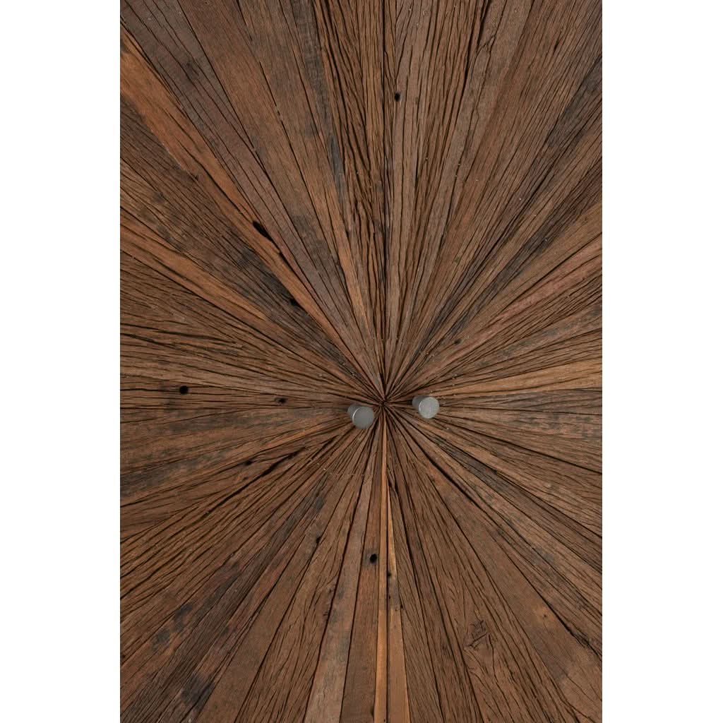 Armoire Bois Fer Naturel Grise | Sela - Designix Armoire