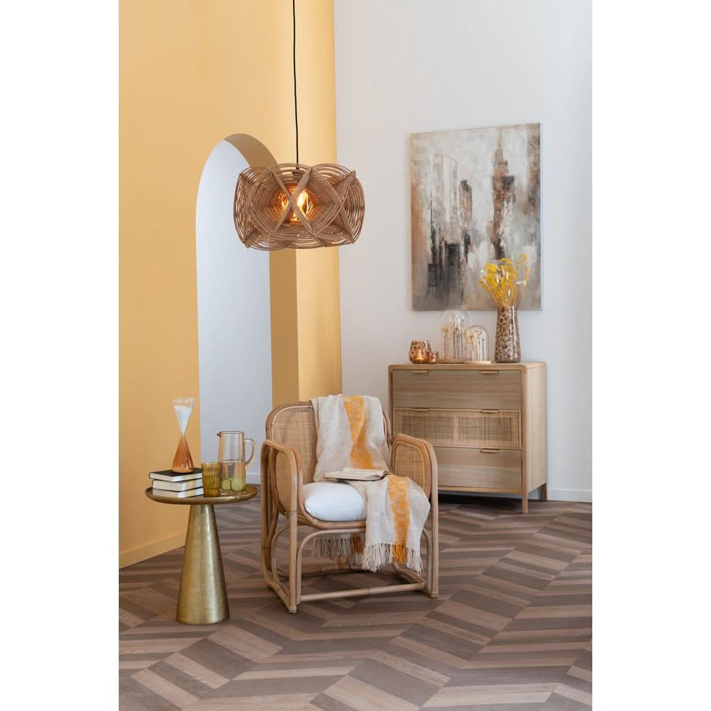 Armoire Bois Rotin 3 Tiroirs | Erla - Designix Armoire